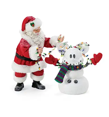 Santa and Snowman Mickey Mouse