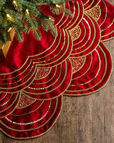 Victorian Christmas Decorations - Victorian Tree Skirt